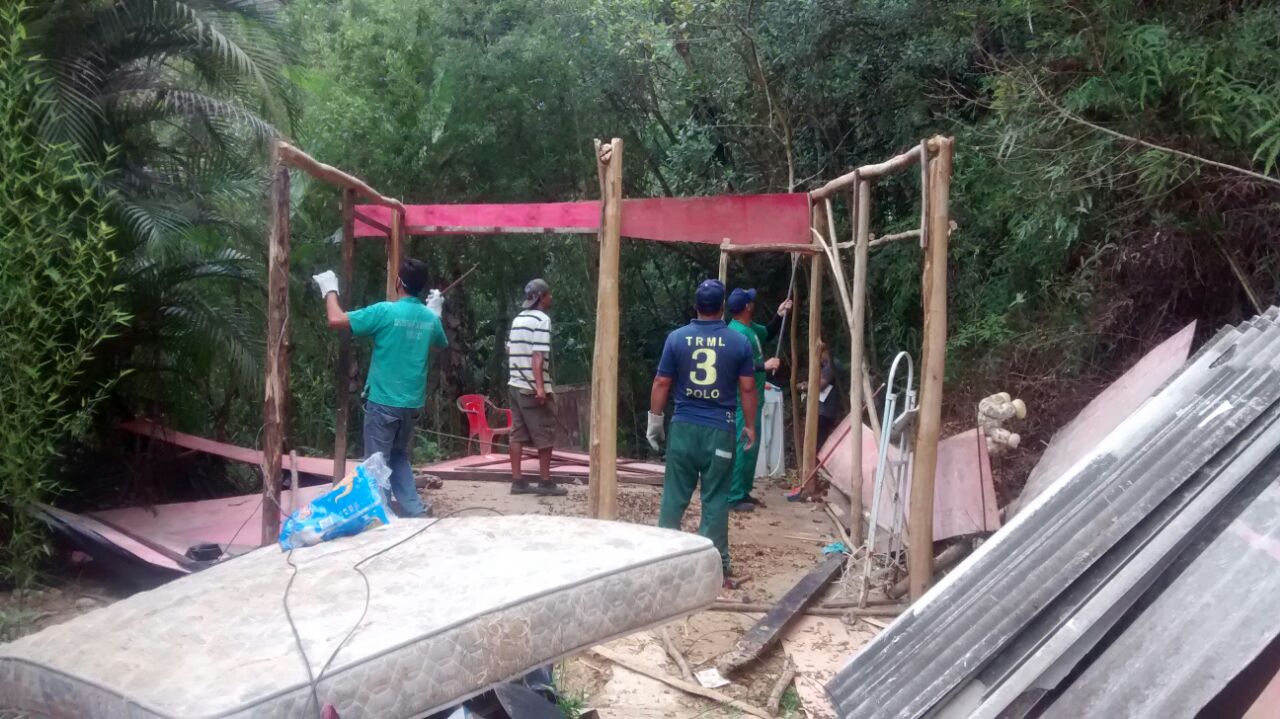 Área Continental é alvo de ação de grupo técnico de controle de ocupações irregulares