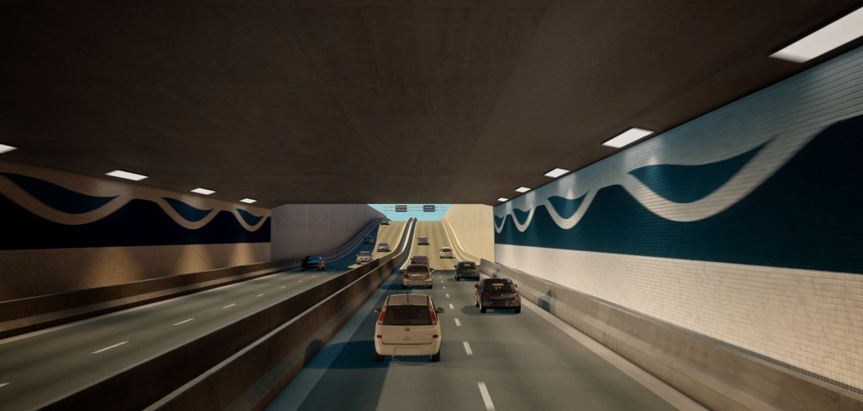 Prefeitura vai reestudar com a Dersa novo traçado do túnel Santos-Guarujá
