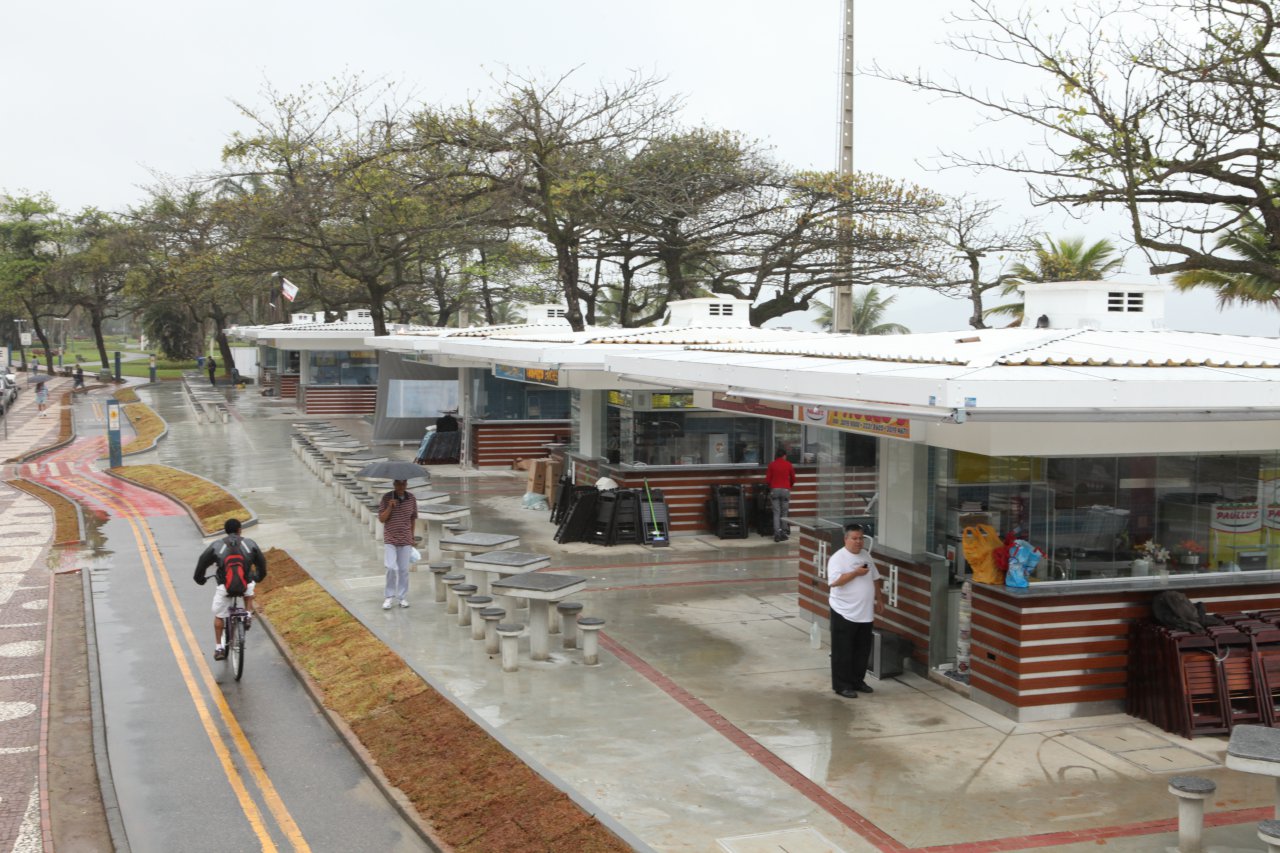 Quiosques do Embaré serão entregues nesta sexta-feira