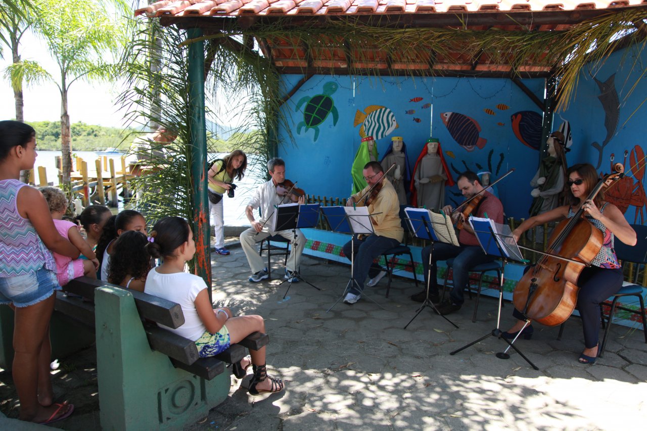 Quarteto de Cordas faz concerto histórico e inédito na Ilha Diana