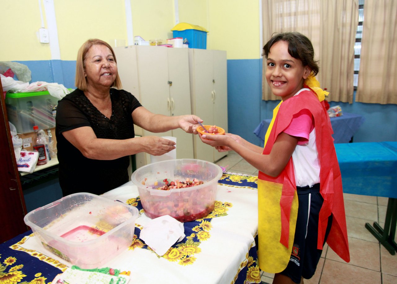Alimentação saudável enriquece cardápio educativo na 28 de Fevereiro