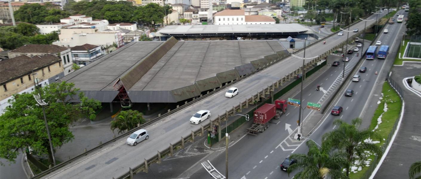 visão aérea do viaduto #paratodosverem