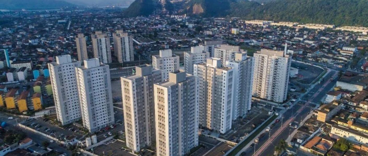 imagem aérea de santos #paratodosverem