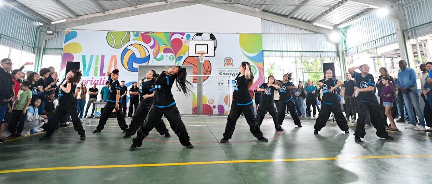 Santos ganha nova Vila Criativa, no Estuário, com espaço para cursos, esportes e convivência