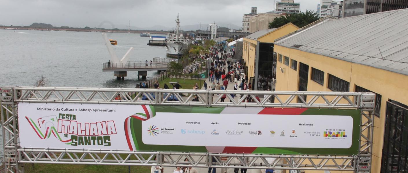 Festa italiana atrai centenas de pessoas ao Parque Valongo #paratodosverem