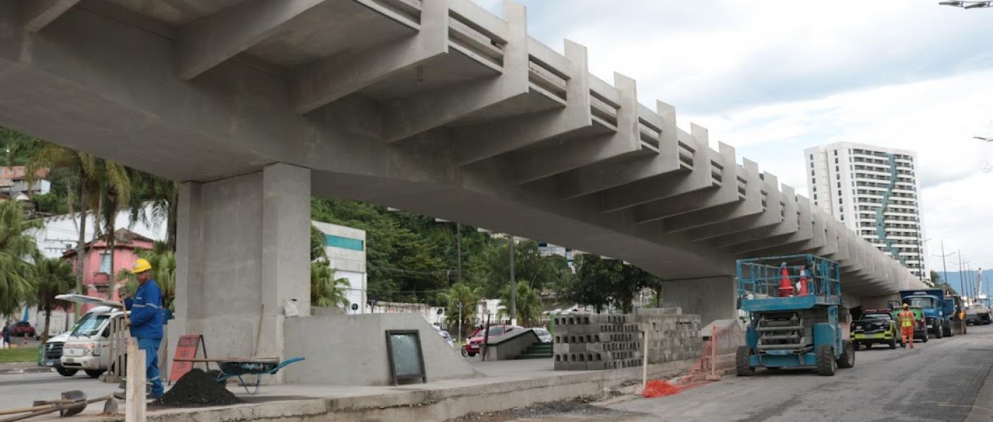 Elevado no Centro tem 80% das obras concluídas e reabre ao tráfego em dezembro