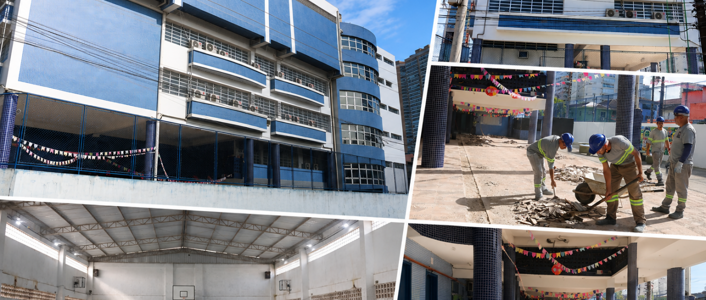 Modernização da UME Florestan Fernandes avança e deve ser concluída neste semestre
