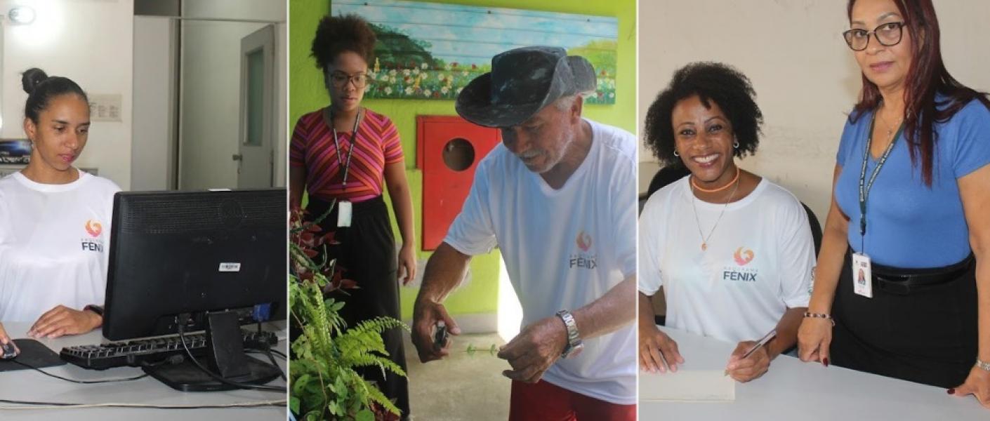 montagem mostra pessoas em capacitação #paratodosverem