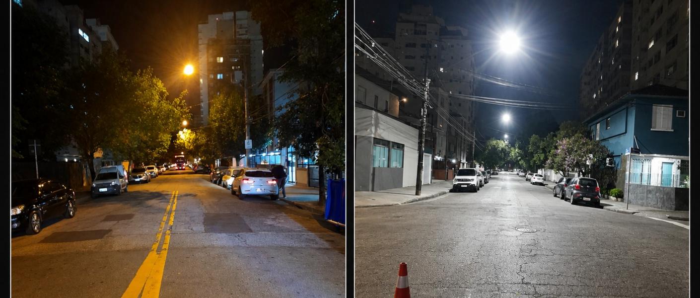 Ponta da Praia é mais um bairro com 100% da iluminação em LED