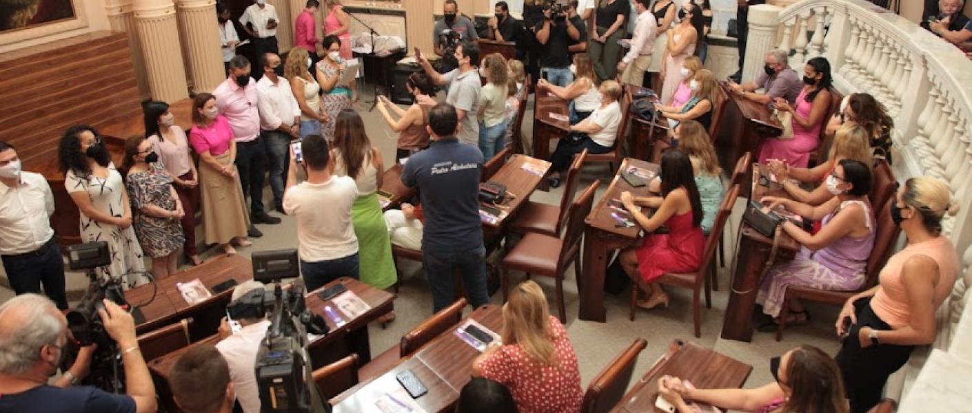 solenidade na sala princesa isabel lotada