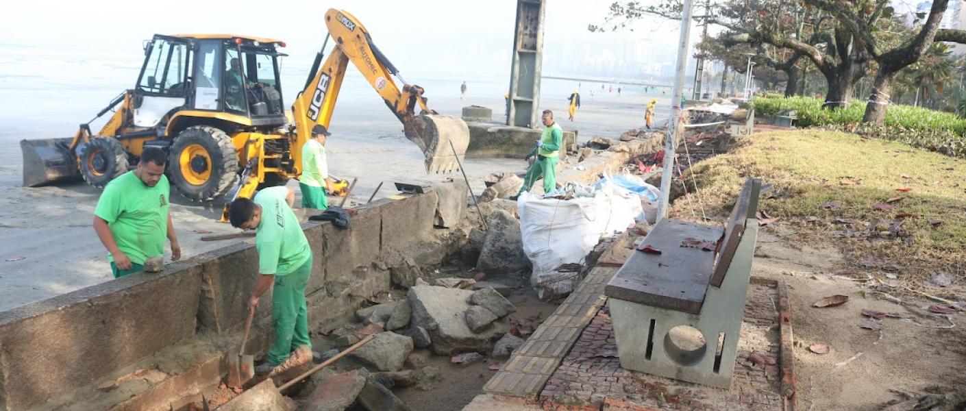 Continua a operação para reparar estragos da ressaca e do temporal