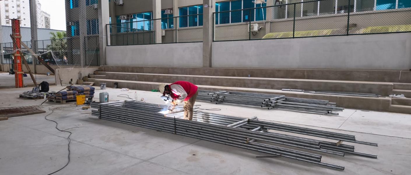Novas quadras cobertas do Rebouças serão entregues em um mês
