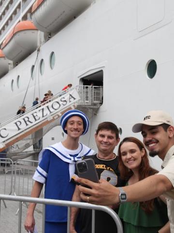 Turistas de cruzeiros aprovam Santos e pretendem voltar, mostra pesquisa