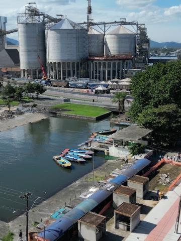 foto aérea da bacia do mercado #paratodosverem
