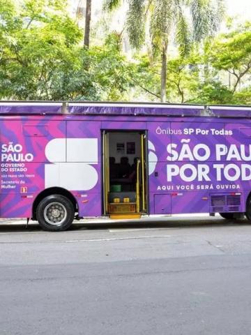 Imagem do Ônibus SP Por Todas. #Paratodosverem