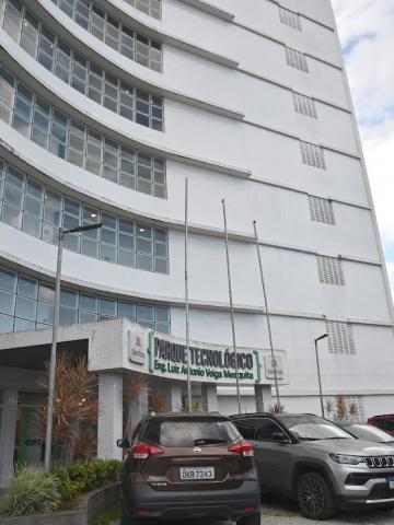Fachada do Parque Tecnológico. #Paratodosverem