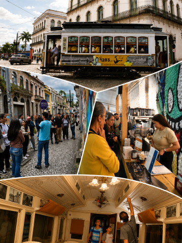 montagem mostra opções de passeios #paratodosverem
