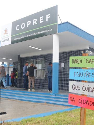 sede da nova zeladoria na entrada de Santos. #Paratodosverem