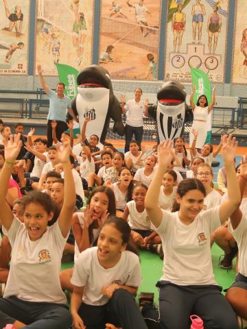 Campeão na Escola na UME Colégio Santista. #Paratodosverem