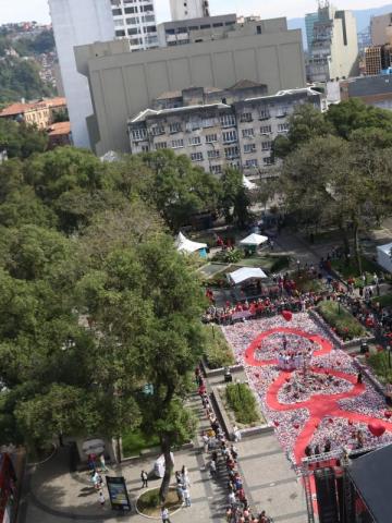 Praça Mauá no Ação do Coração. #Paratodosverem