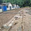 trecho da obra com fundações feitas #paratodosverem 