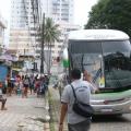 Fiscalização do turismo de um dia aborda veículos na entrada de Santos e região da orla