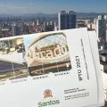 carnê de iptu 2021 com arte de cidade ao fundo.#paratodosverem