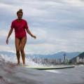 Mulheres vão dominar as ondas em festival de prancha oca de longboard