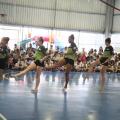 Equipe santista leva ginástica rítmica para escola municipal e empolga estudantes
