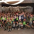 Atletas homenageados no Museu Pelé. #Paratodosverem