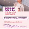 Cartaz do curso na Casa da Mulher. #Paratodosverem