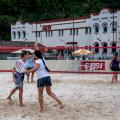 disputa de beach tennis entre mulheres. #paratodosverem