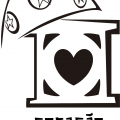 Logotipo com chapéu de couro típico nordestino sobre uma mureta estilizada de Santos com um coração ao centro. #Pracegover