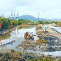 Combate a enchentes: avançam obras na entrada de Santos