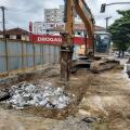 Antiga ponte do canal 5 com Afonso Pena é demolida para reconstrução
