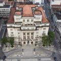 fachada da prefeitura vista do alto