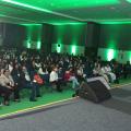 O encontro no Santos Convention. #Paratodosverem