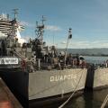 Navio da Marinha sai do Porto de Santos levando 16 toneladas de doações para o Litoral Norte