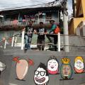 Spray, tinta e talento vão mudando o visual de três morros em Santos