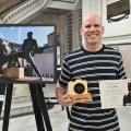 Rodrigo, vencedor do concurso de fotos. #Paratodosverem