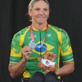 A atleta paralímpica Jessica Messali. #Paratodosverem