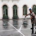 Começam obras na cobertura de vidro do Museu Pelé, em Santos