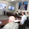 Avanços das obras do VLT são exibidos durante reunião mensal em Santos