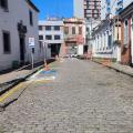 vista da rua tiro onze com placas de trânsito. #paratodosverem