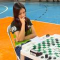 Nicoly, tricampeã brasileira de damas sub-21. #Paratodosverem
