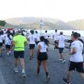Largada de corrida junto ao Aquário. #Paratodosverem