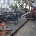 Começa reforma de canal e passeio em avenida da Vila Mathias, em Santos