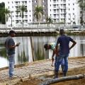 Lagoa em morro de Santos receberá novo equipamento contra alagamentos