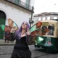 pessoa fantasiada no centro #paratodosverem 