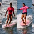 montagem mostra surfistas